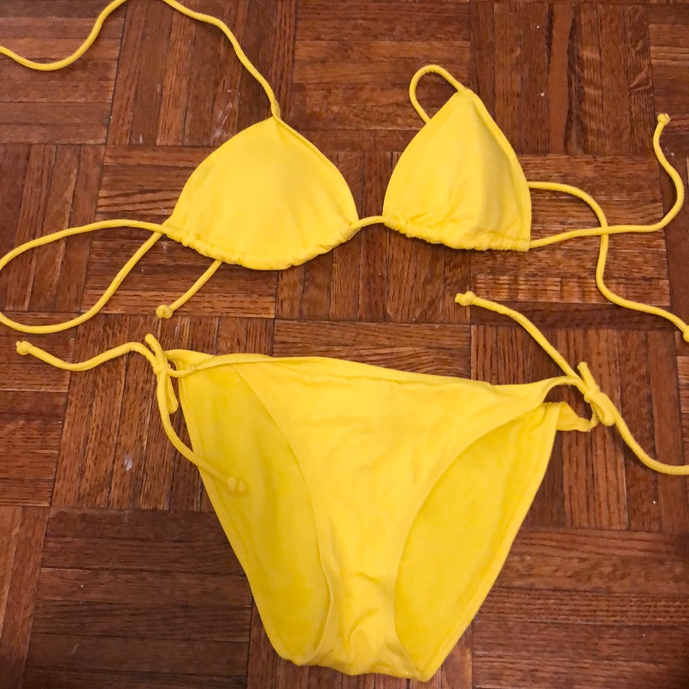 Yellow bikini